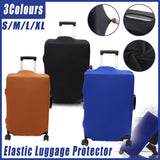 Thickened High Stretch Suitcase Dust-proof Luggage Protector Travel Case Cover - Blue-24inches