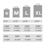 Thickened High Stretch Suitcase Dust-proof Luggage Protector Travel Case Cover - Blue-24inches - Side View