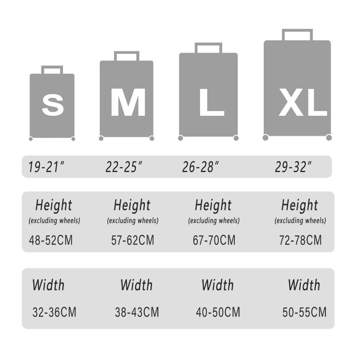 Thickened High Stretch Suitcase Dust-proof Luggage Protector Travel Case Cover - Blue-28inches