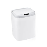 Sensor Trash Bin Touchless 16L White Automatic Motion Kitchen Rubbish Can - Front View