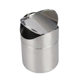 Stainless Steel Mini Desktop Wastebasket Organizer Compact Waste Bin for Office - Extra Image