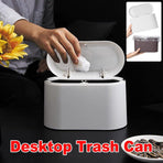 Desktop Wastebasket Organizer Small Trash Bin Compact Wastebasket for Office Use