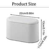 Desktop Wastebasket Organizer Small Trash Bin Compact Wastebasket for Office Use