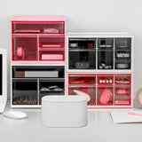 Desktop Wastebasket Organizer Small Trash Bin Compact Wastebasket for Office Use - Top-Down View