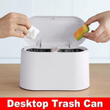 Desktop Wastebasket Organizer Small Trash Bin Compact Wastebasket for Office Use - 45-Degree Angle