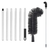 Gutter Cleaning Brush Roofing Tool with Pole 208cm for Long Splicing Gutter - Front View