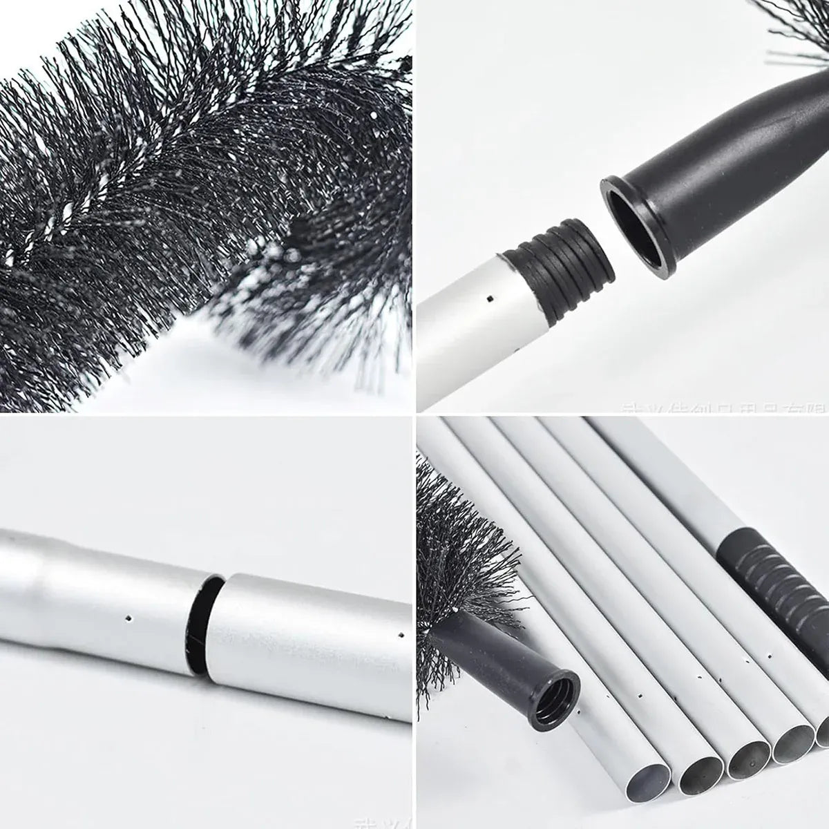 Gutter Cleaning Brush Roofing Tool with Pole 208cm for Long Splicing Gutter