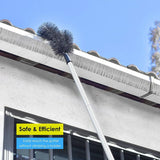 Gutter Cleaning Brush Roofing Tool with Pole 208cm for Long Splicing Gutter - Extra Image