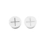 10 PCS 20mm Desk Cord Grommet, Flexible Silicone Cable Hole Cover Round Gasket - White