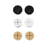 10 PCS 20mm Desk Cord Grommet, Flexible Silicone Cable Hole Cover Round Gasket - White