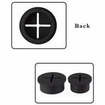 10 PCS 20mm Desk Cord Grommet, Flexible Silicone Cable Hole Cover Round Gasket - White