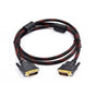 DVI Braided Cable Male DVI-D for LCD Monitor Computer PC Projector DVD Cord Lead - 3M