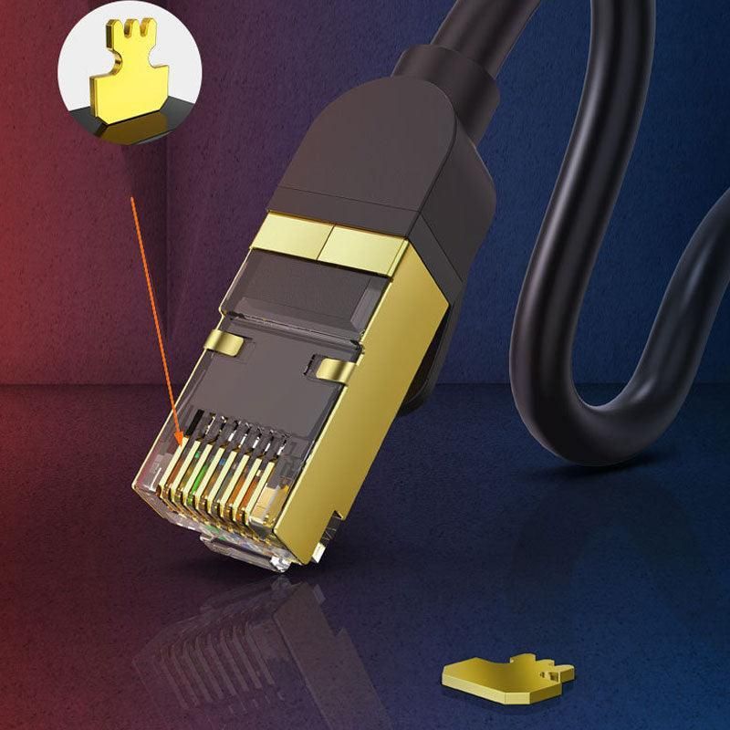 Jasoz Network Lan Cat7 Rj45 Cord Ethernet Shielded Cable Patch Lead 1-10M - 3 m