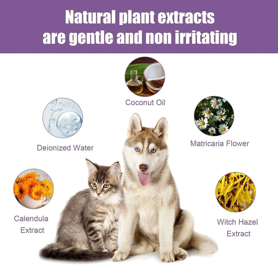 Pet Ear Cleaner Drops for Dogs and Cats Clears Earwax and Eliminates Odors