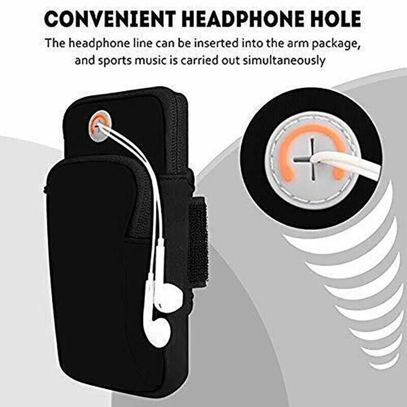 Arm Band Mobile Phone Holder Bag Sports Running Jogging Gym Exercise Pouch Case