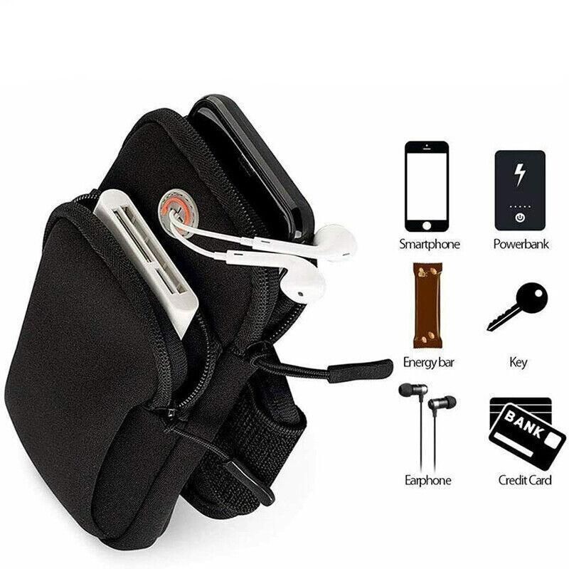 Arm Band Mobile Phone Holder Bag Sports Running Jogging Gym Exercise Pouch Case