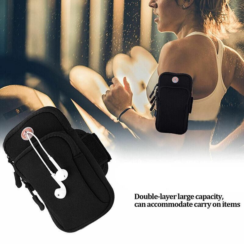 Arm Band Mobile Phone Holder Bag Sports Running Jogging Gym Exercise Pouch Case