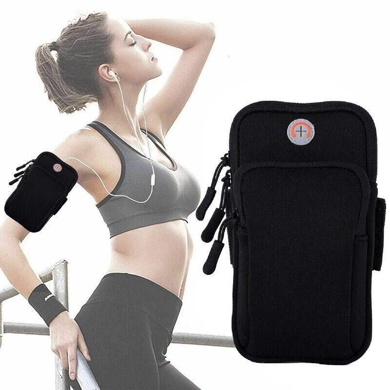 Arm Band Mobile Phone Holder Bag Sports Running Jogging Gym Exercise Pouch Case