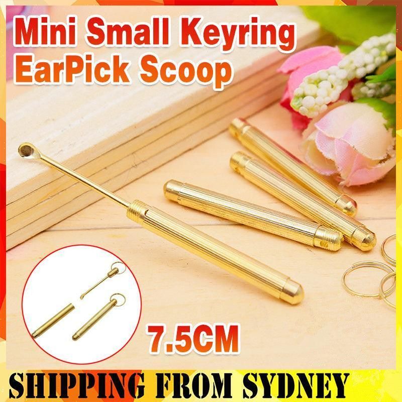 5Pcs Mini Small Keyring Earpick Scoop
