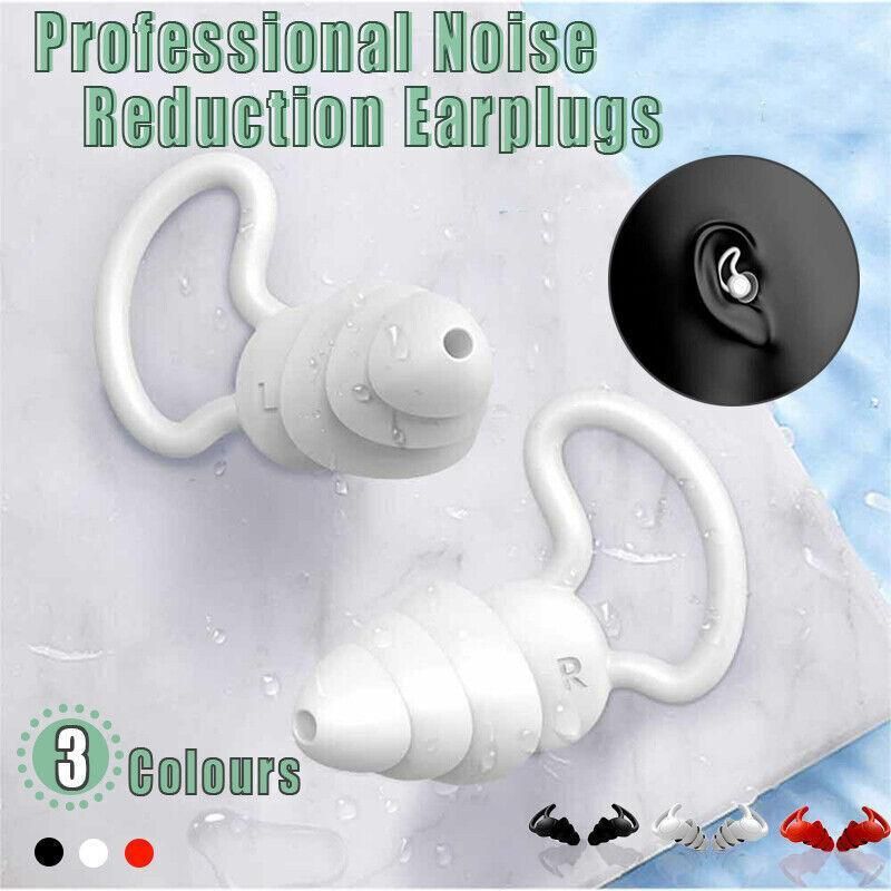 Comfortable Rhino Horn Style Silicone Ear Plugs for Sleeping - Red
