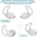 Comfortable Rhino Horn Style Silicone Ear Plugs for Sleeping - Red