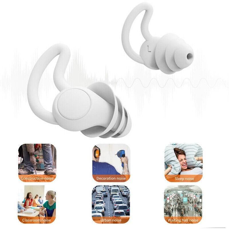 Comfortable Rhino Horn Style Silicone Ear Plugs for Sleeping - Red