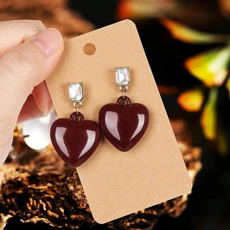 100Pcs Cardboard Earring Display Cards for Jewelry Accessories - White