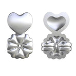 Hypoallergenic Fits Earrings Ear Support Lifts Magic Bax Backs Studs Auxiliary - Silver