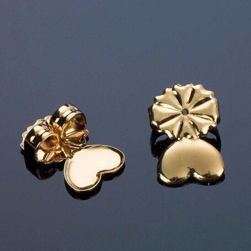 Hypoallergenic Fits Earrings Ear Support Lifts Magic Bax Backs Studs Auxiliary - Silver