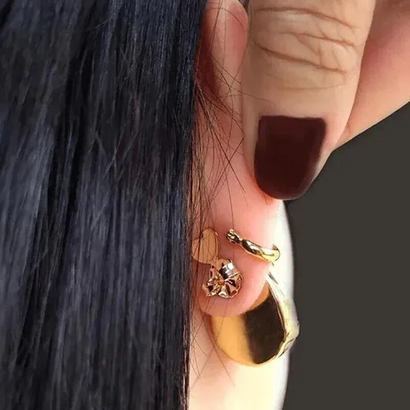 Hypoallergenic Fits Earrings Ear Support Lifts Magic Bax Backs Studs Auxiliary - Silver
