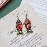 Retro Ethnic Style Earrings Fashion Jewelry for Women Bohemian Accessories - Red snakehead - Extra Image
