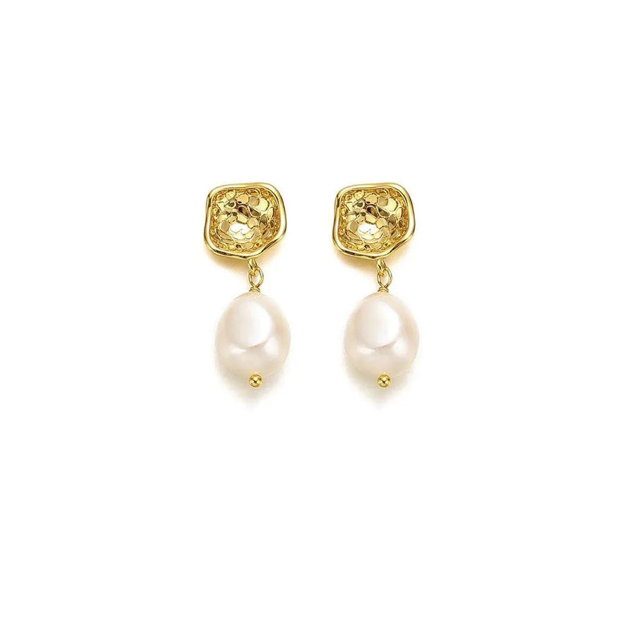 Elegant Baroque Earrings French Simple Fashion Jewelry for Women