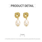 Elegant Baroque Earrings French Simple Fashion Jewelry for Women