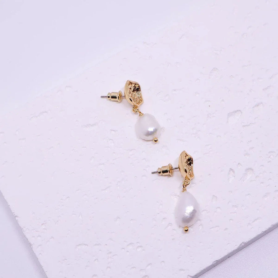 Elegant Baroque Earrings French Simple Fashion Jewelry for Women