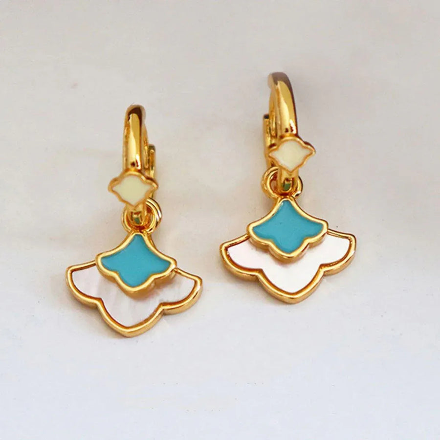 New Chinese Ginkgo Leaf Earrings Simple Delicate Design Elegant Jewelry