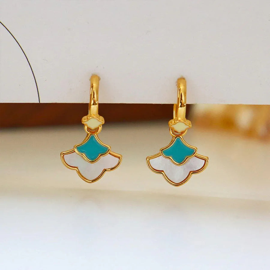 New Chinese Ginkgo Leaf Earrings Simple Delicate Design Elegant Jewelry