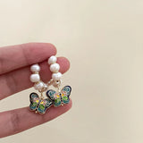 Chinese Butterfly Earrings Retro Jewelry Fashion Vintage Style Earrings - Close-Up Angle