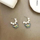 Chinese Butterfly Earrings Retro Jewelry Fashion Vintage Style Earrings - Extra Image