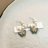 Chinese Butterfly Earrings Retro Jewelry Fashion Vintage Style Earrings - Extra Image