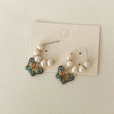 Chinese Butterfly Earrings Retro Jewelry Fashion Vintage Style Earrings - Extra Image