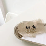Trendy Sweet Crystal Bow Earrings for Girls Elegant Jewelry Gift High-Quality