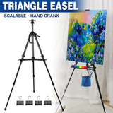 Art Painting Display Artist Easel Stand Portable Metal Adjustable Easels Triangle