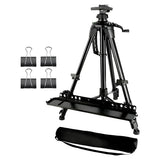 Art Painting Display Artist Easel Stand Portable Metal Adjustable Easels Triangle - Front View