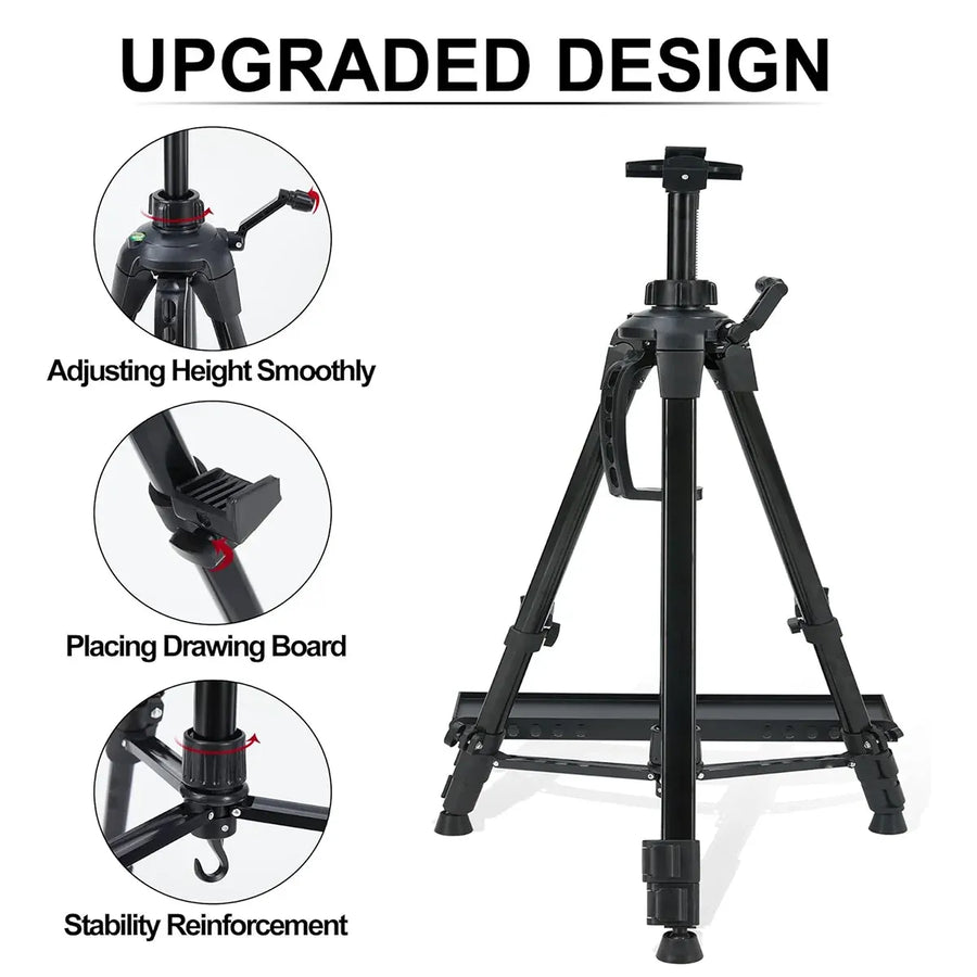 Art Painting Display Artist Easel Stand Portable Metal Adjustable Easels Triangle