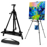 Art Painting Display Artist Easel Stand Portable Metal Adjustable Easels Triangle - Low Angle