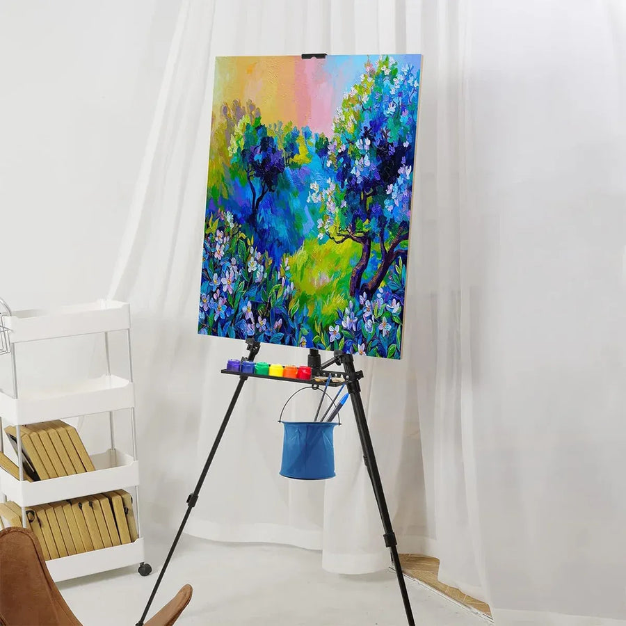 Art Painting Display Artist Easel Stand Portable Metal Adjustable Easels Triangle