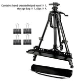 Art Painting Display Artist Easel Stand Portable Metal Adjustable Easels Triangle - Extra Image