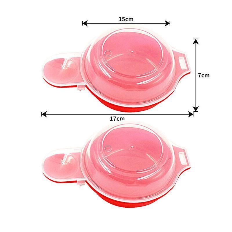2PCS Easy Eggwich Microwave Egg Cooker Non Stick Poacher for Fast Breakfast Eggs
