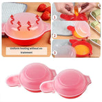2PCS Easy Eggwich Microwave Egg Cooker Non Stick Poacher for Fast Breakfast Eggs