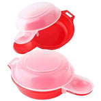 2PCS Easy Eggwich Microwave Egg Cooker Non Stick Poacher for Fast Breakfast Eggs